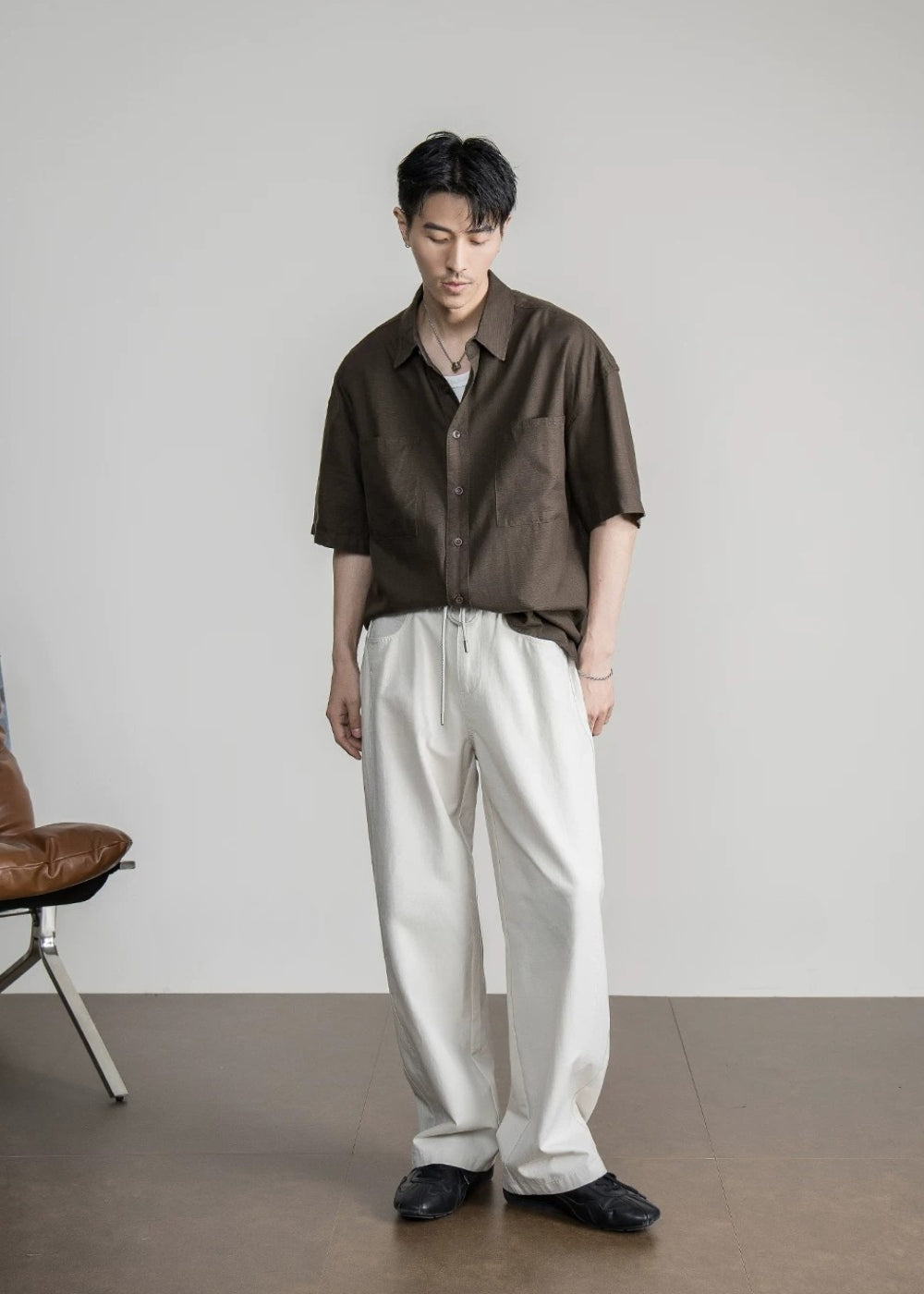 Fluid Lyocell Loose Shirt #FS095