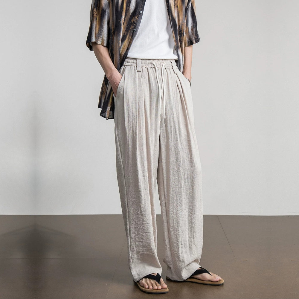 Breezy Crinkle Wide Pants #FS106