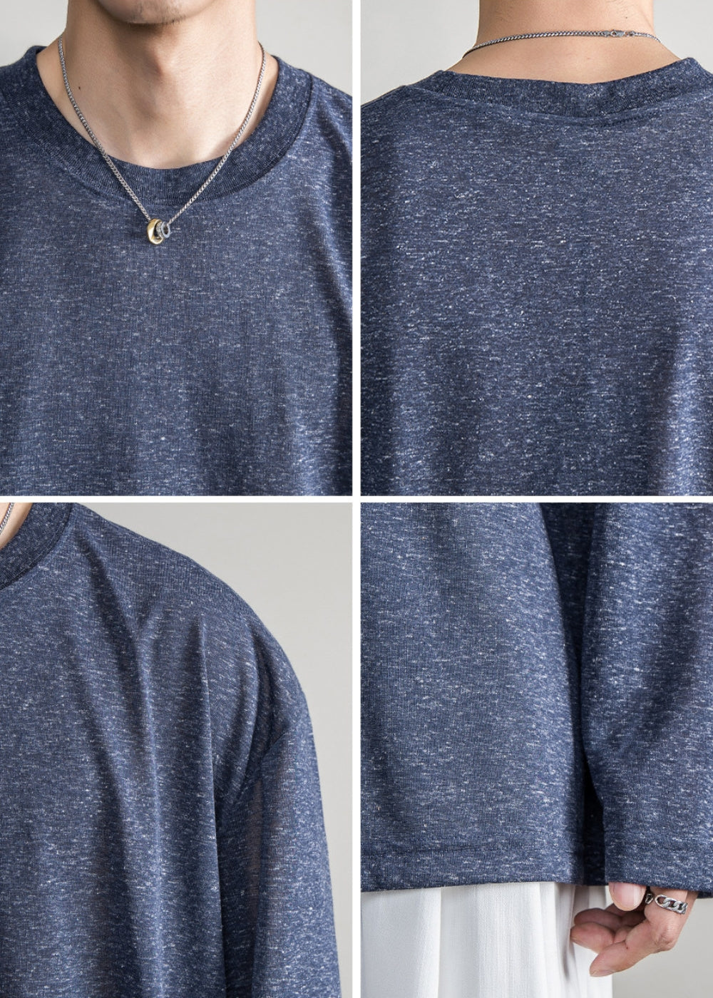 Grain Linen Drape Long Sleeve #FS066