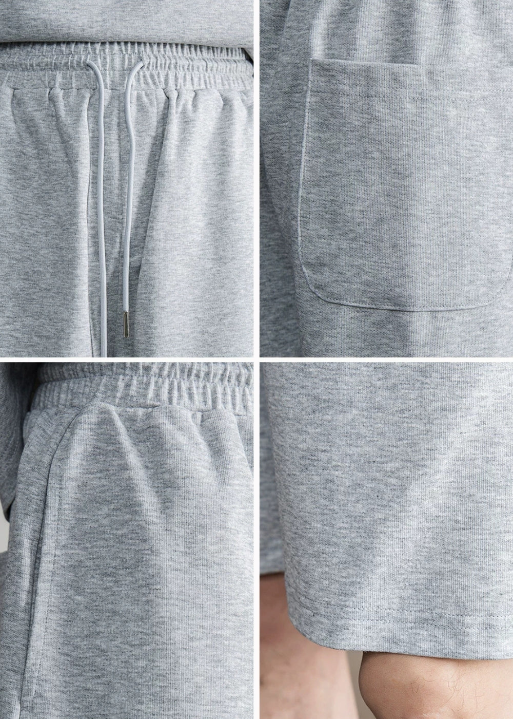 Snap Henley Short Set #FS075