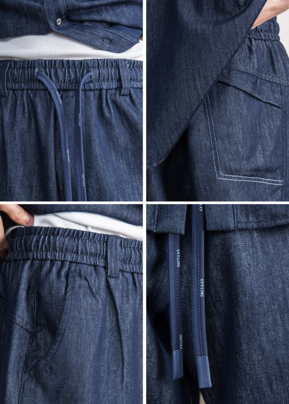 Lyocell Denim Relax Short Set #FS062
