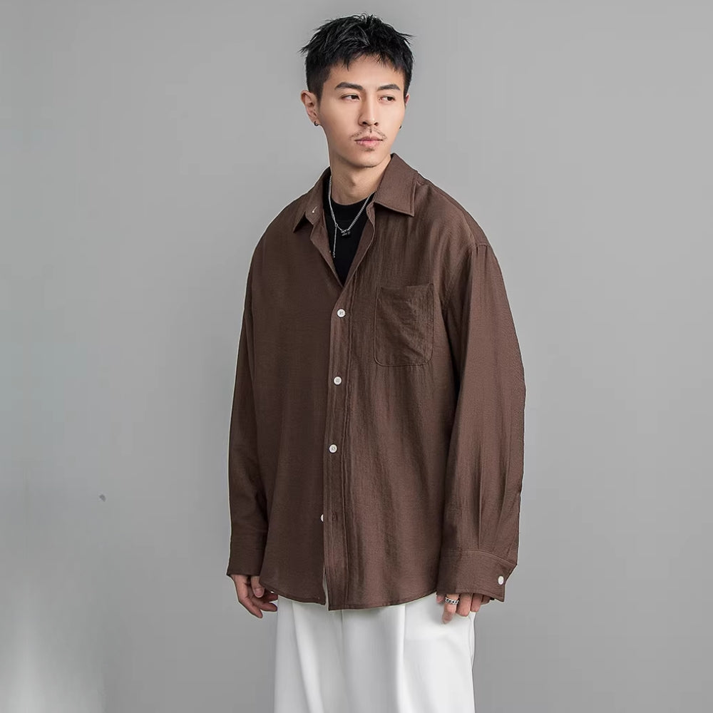 Airy Linen Relax Shirt #FS030