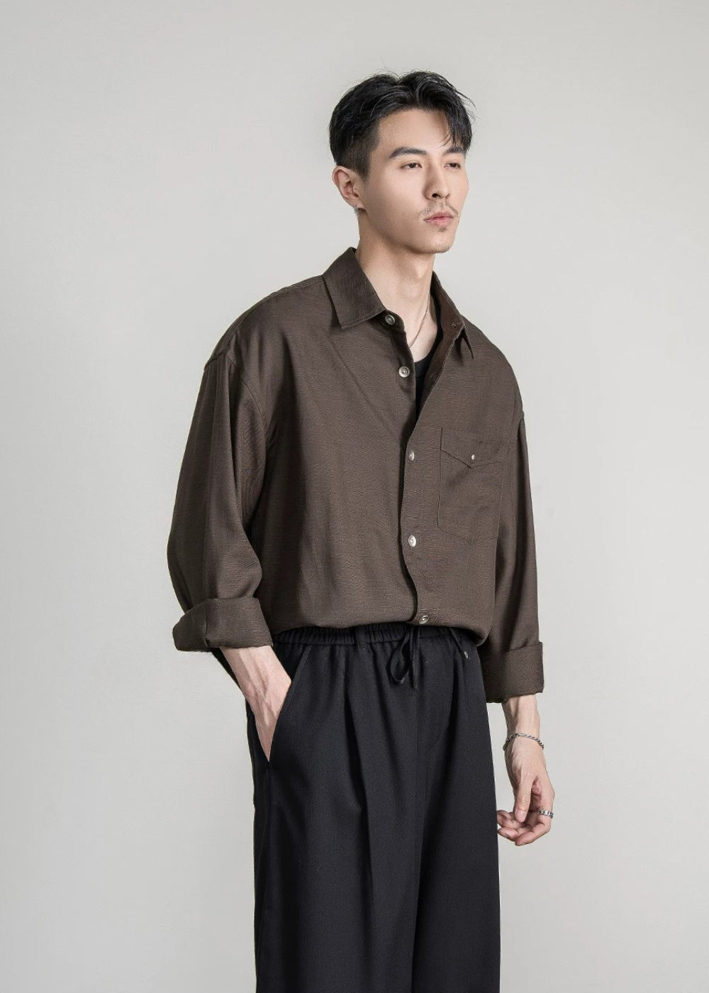 Soft Drape Lyocell Shirt  #FS054