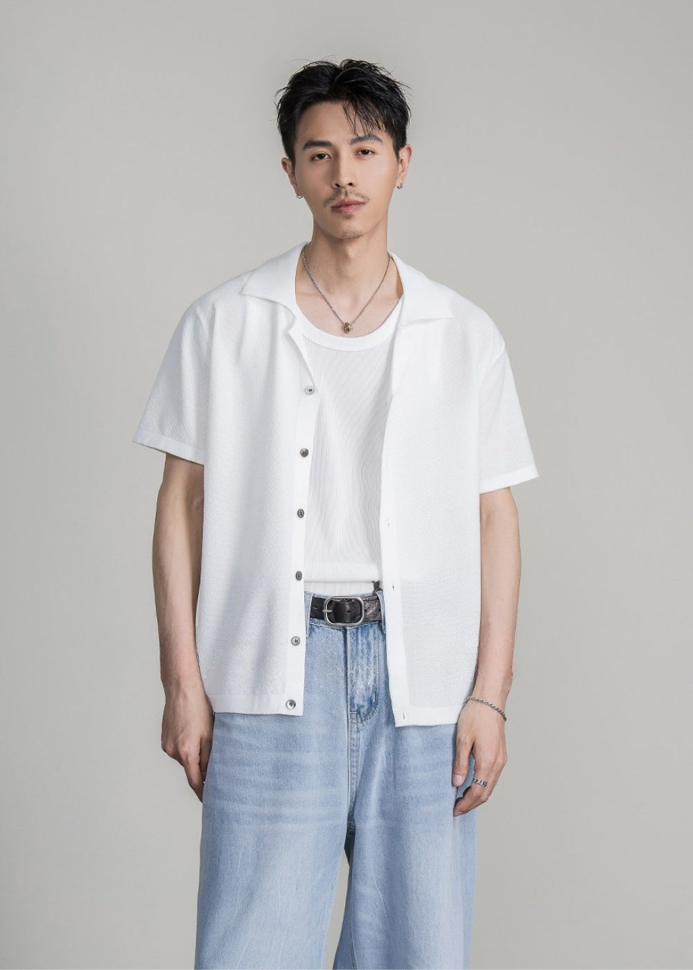 Smooth Cuban Drop Shirt  #FS071