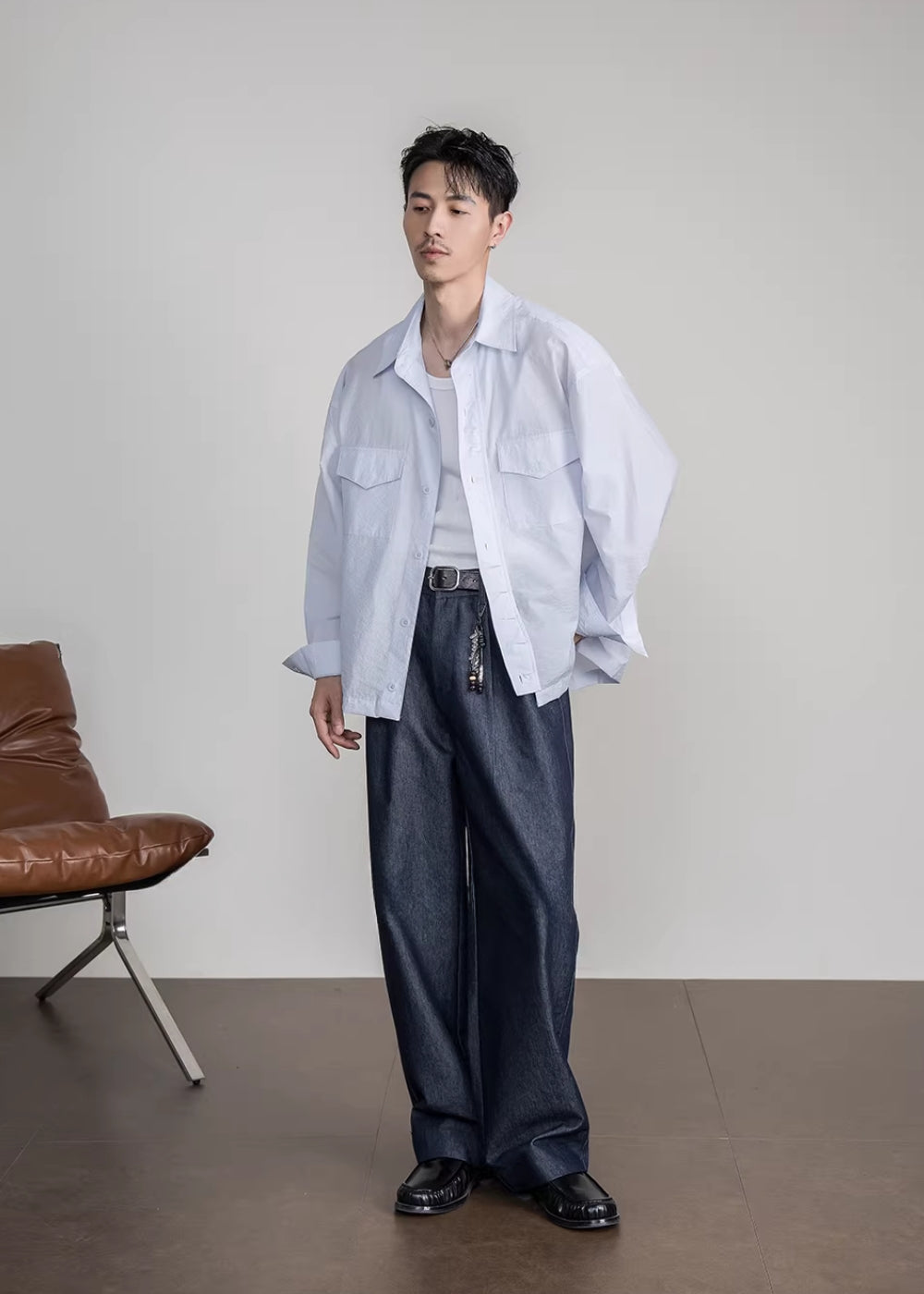 Minimal Shirt Jacket  #FS045