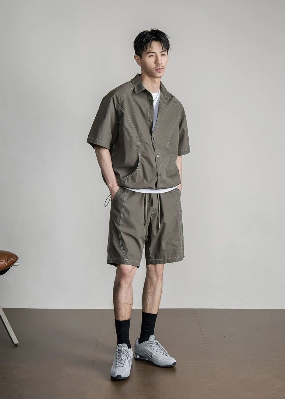 Cotton Stitch Short Set  #FS074