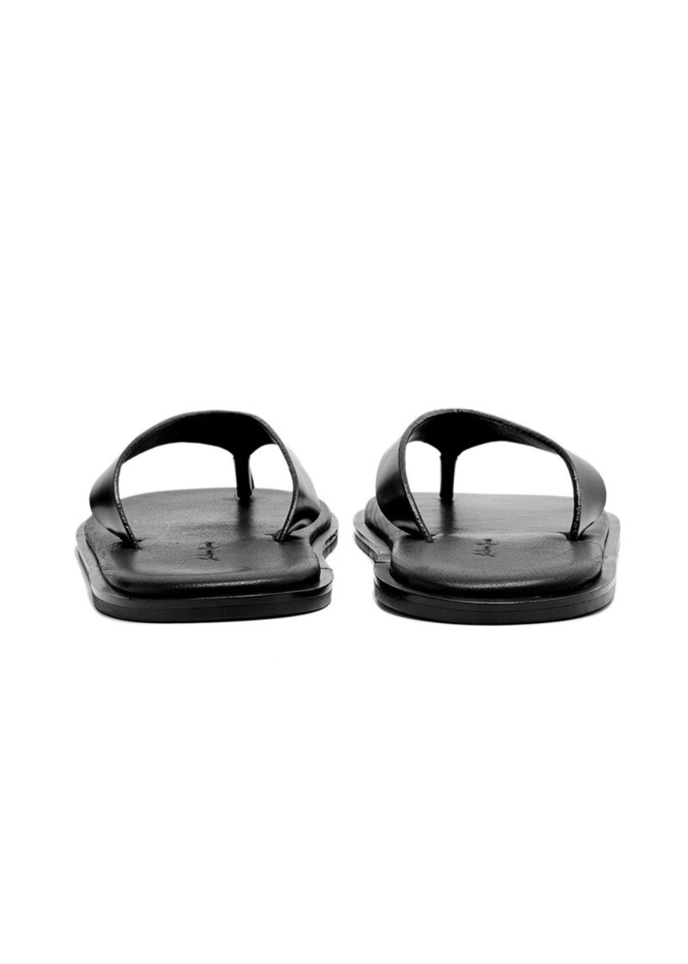 Minimal Leather Thong Sandals  #AS001