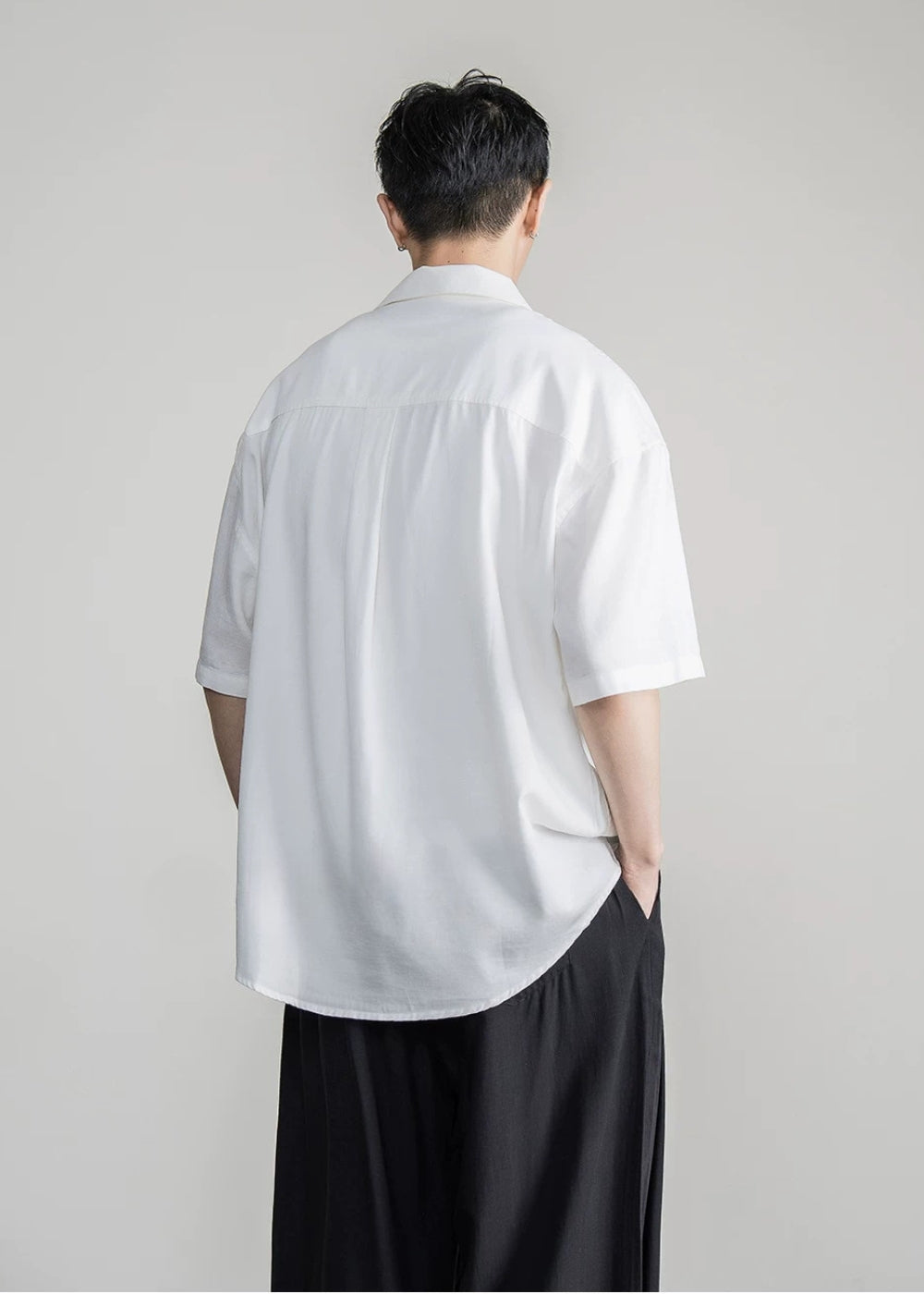 Fluid Lyocell Loose Shirt  #FS095
