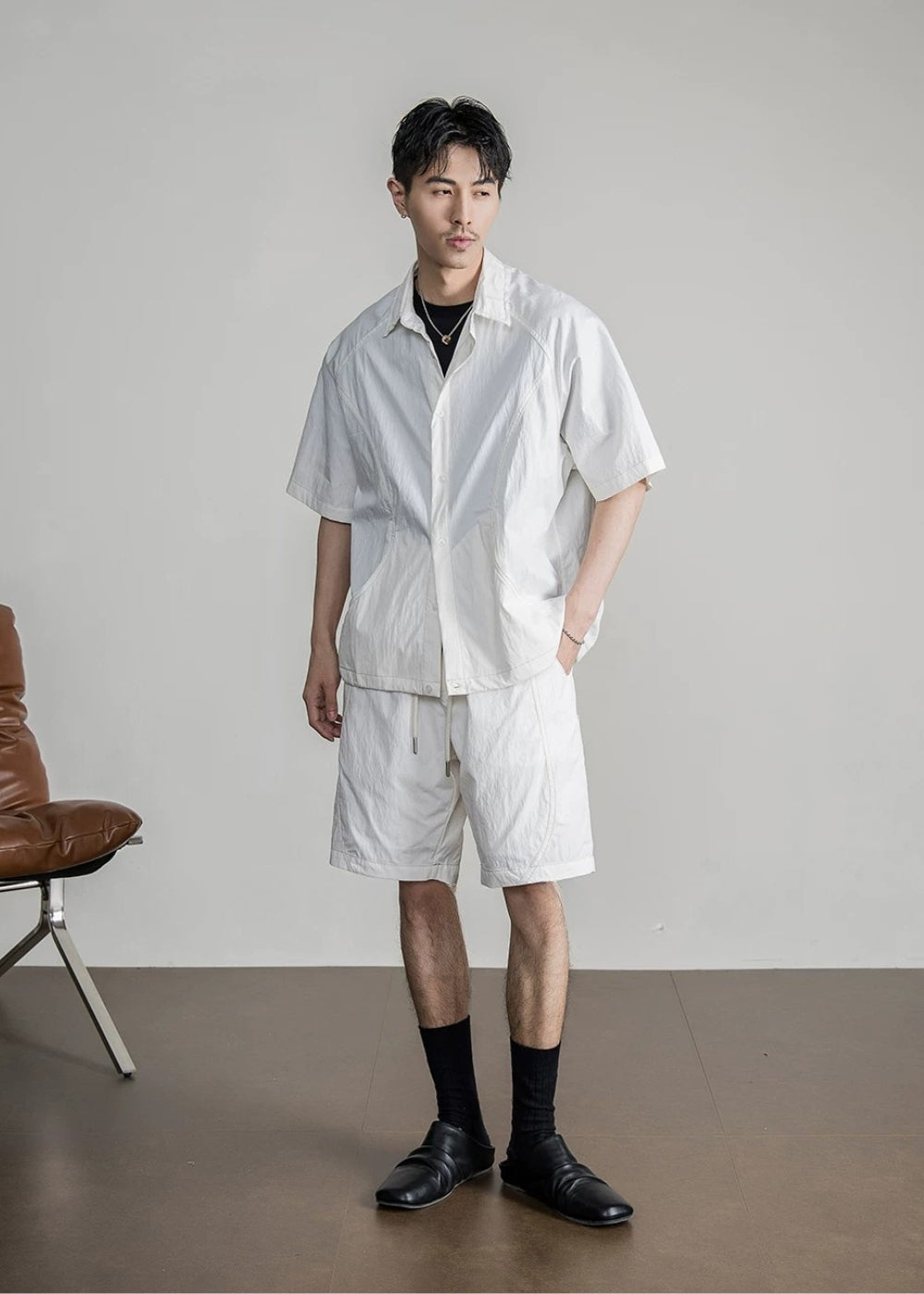 Cotton Stitch Short Set  #FS074