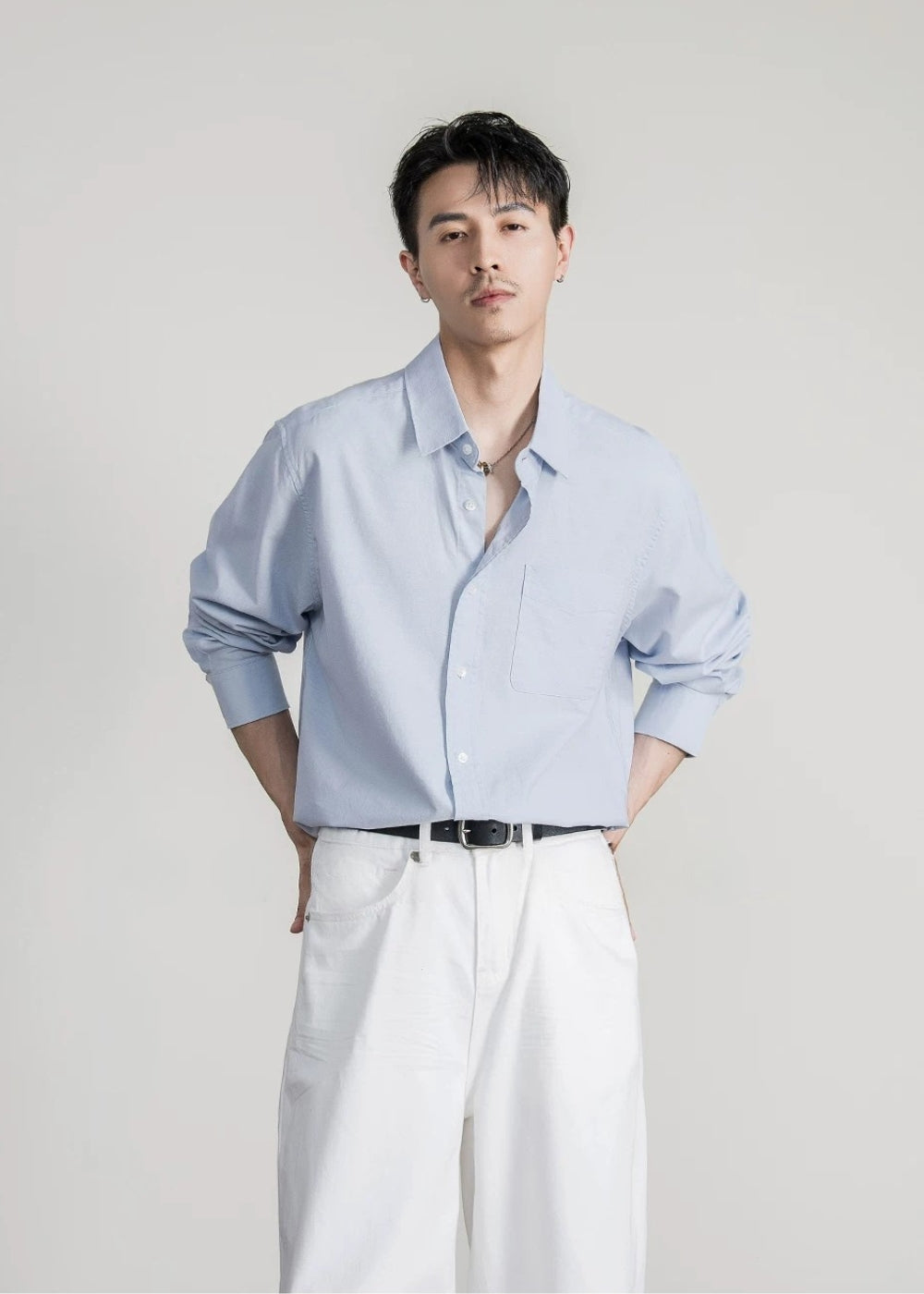 Calm Linen Loose Shirt  #FS055