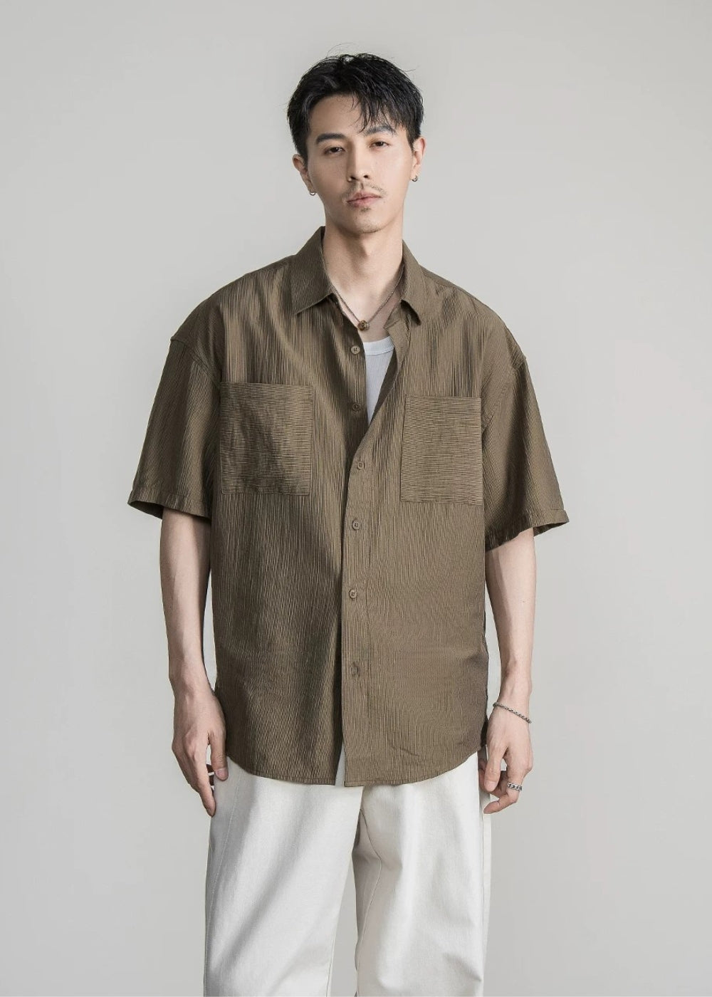 Soft Lyocell Oversized Shirt  #FS082