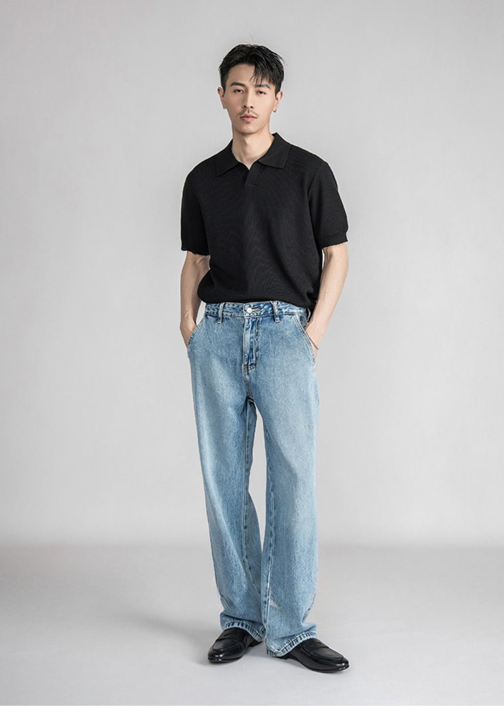 Ice Wash Lyocell Jeans  #SF001