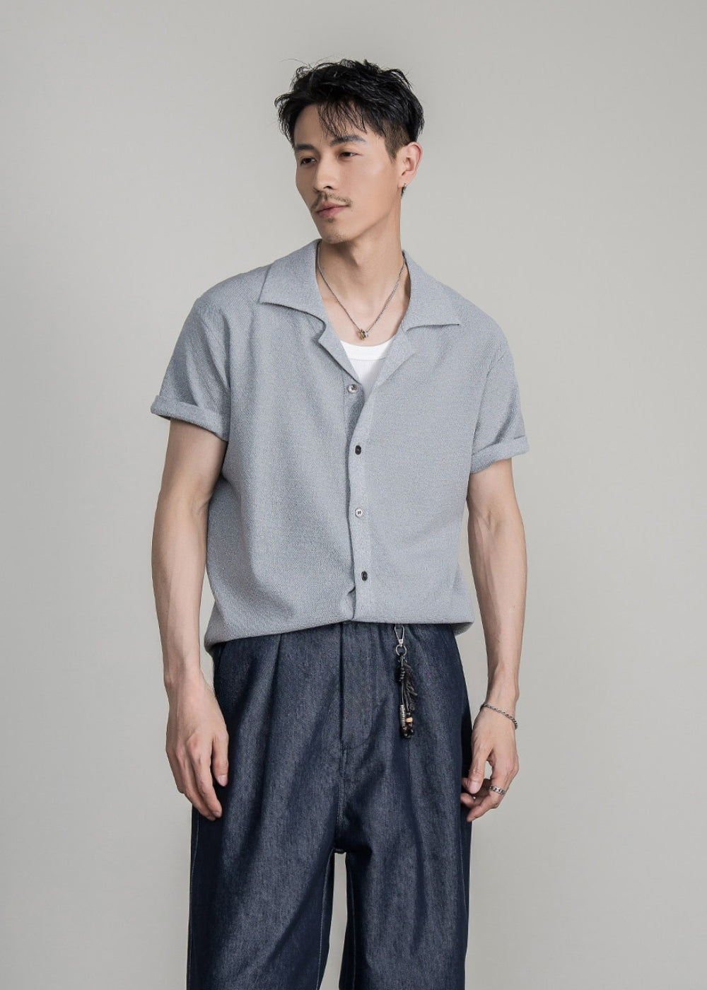 Smooth Cuban Drop Shirt  #FS071