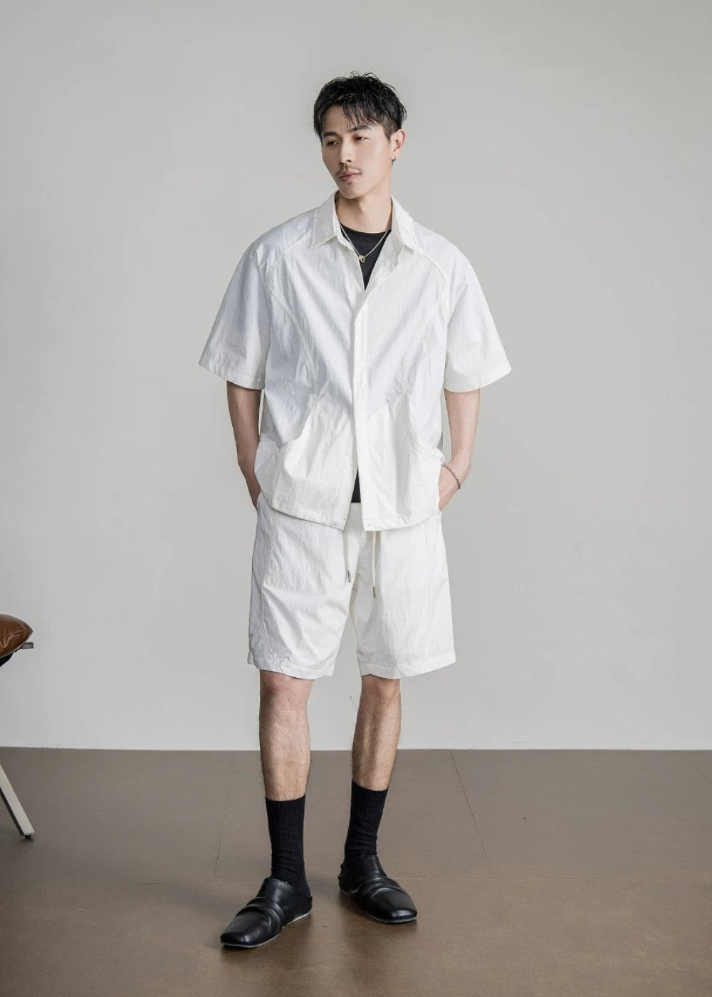 Cotton Stitch Short Set  #FS074