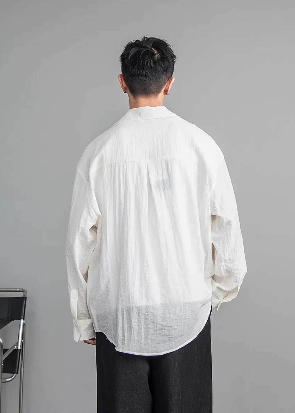 Airy Linen Relax Shirt  #FS030