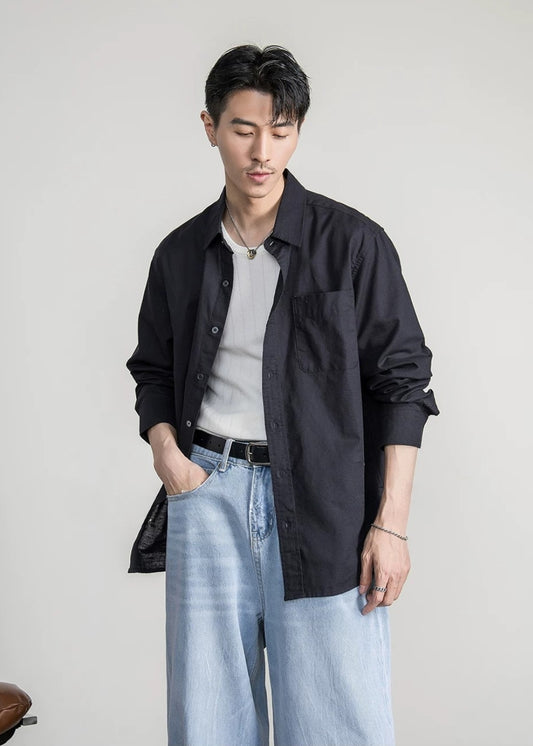 Calm Linen Loose Shirt  #FS055