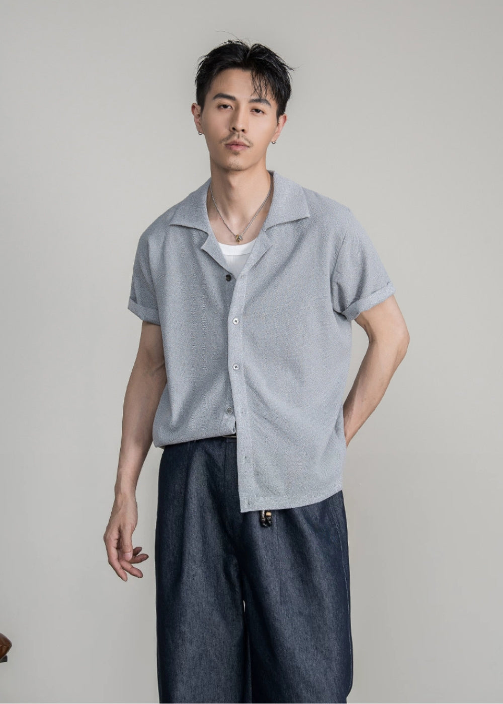 Smooth Cuban Drop Shirt  #FS071