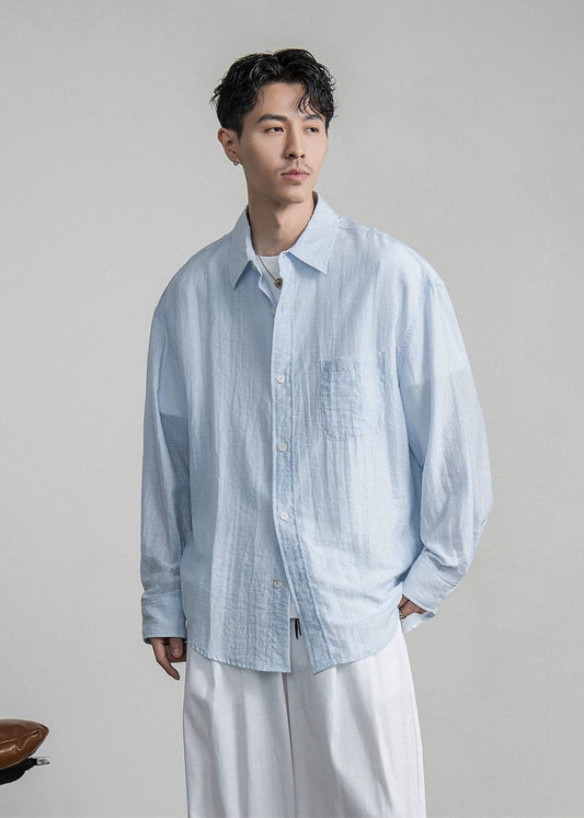 Airy Linen Relax Shirt  #FS030