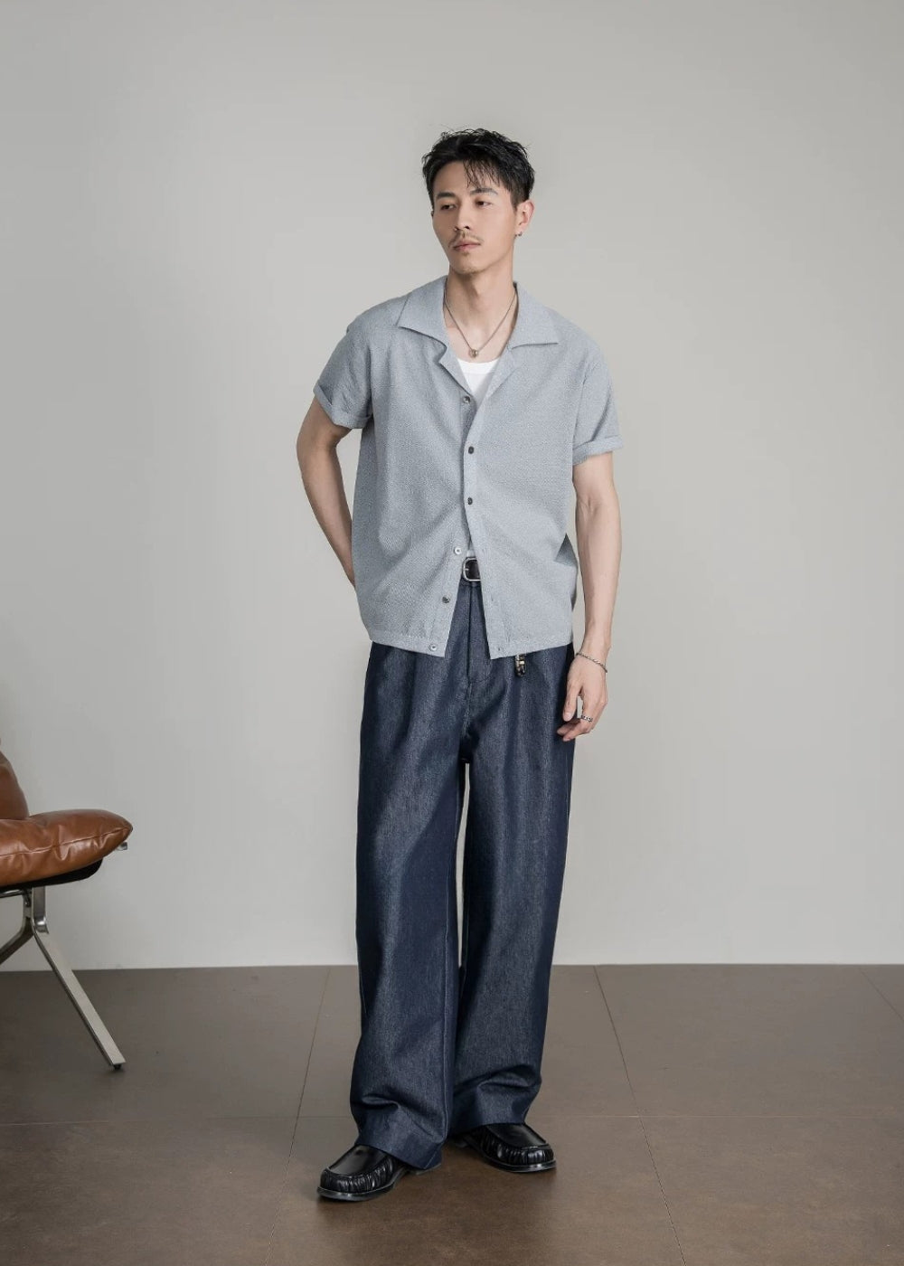 Smooth Cuban Drop Shirt  #FS071