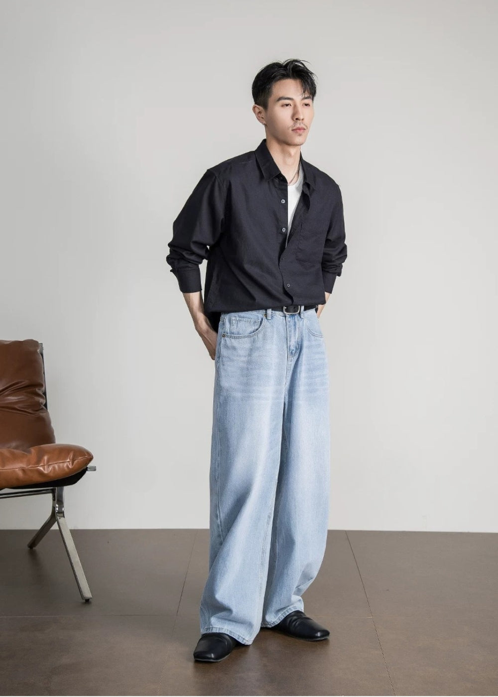Calm Linen Loose Shirt  #FS055