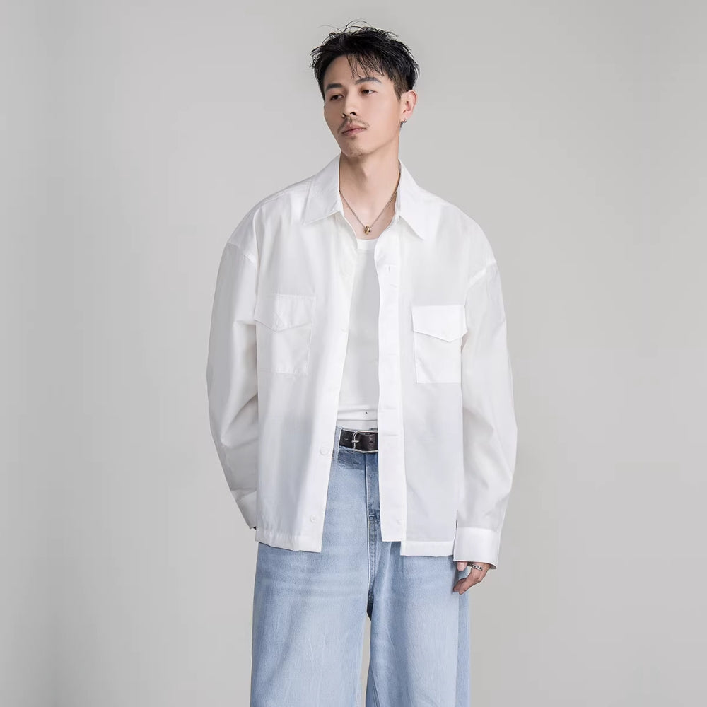 Minimal Shirt Jacket  #FS045