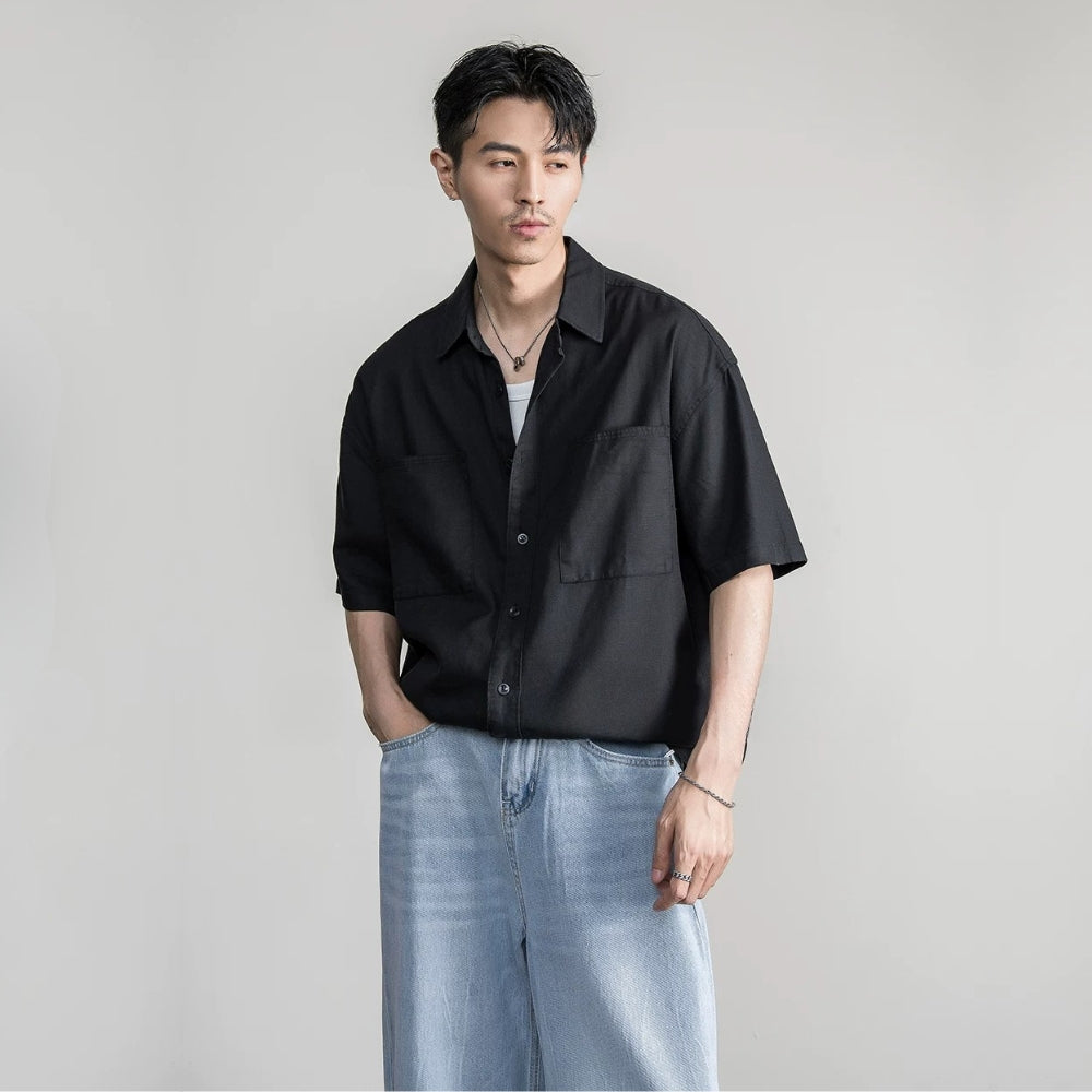 Fluid Lyocell Loose Shirt  #FS095