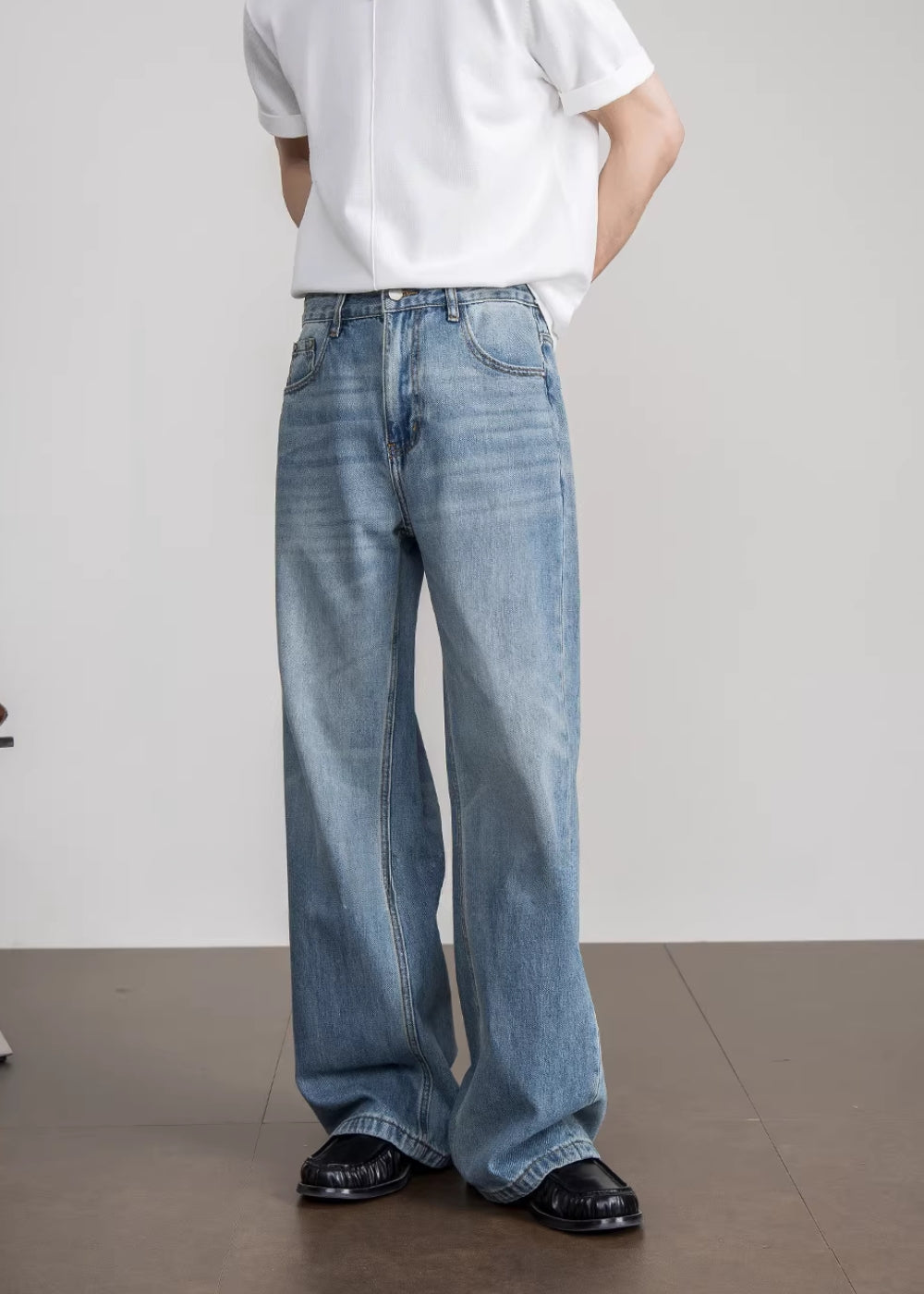 Vintage Blue Wide Denim #FS037