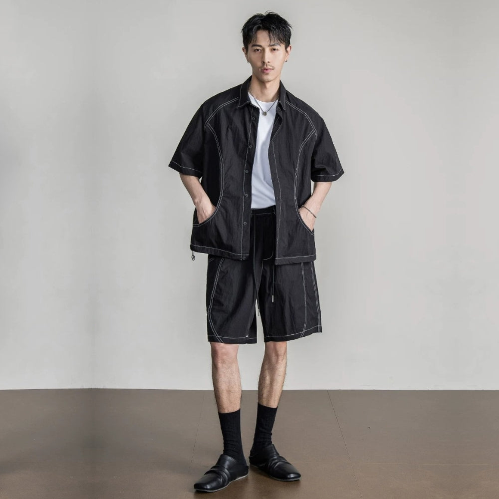 Cotton Stitch Short Set  #FS074
