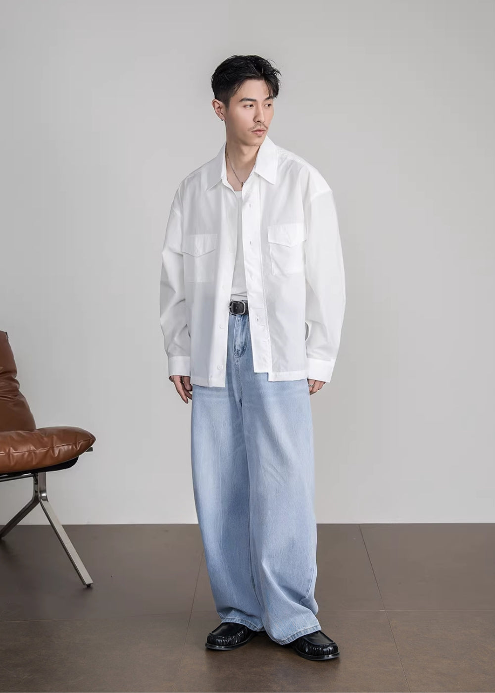 Minimal Shirt Jacket  #FS045