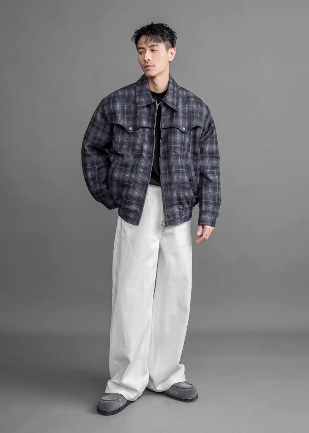 Wide Drape Denim  #FS027
