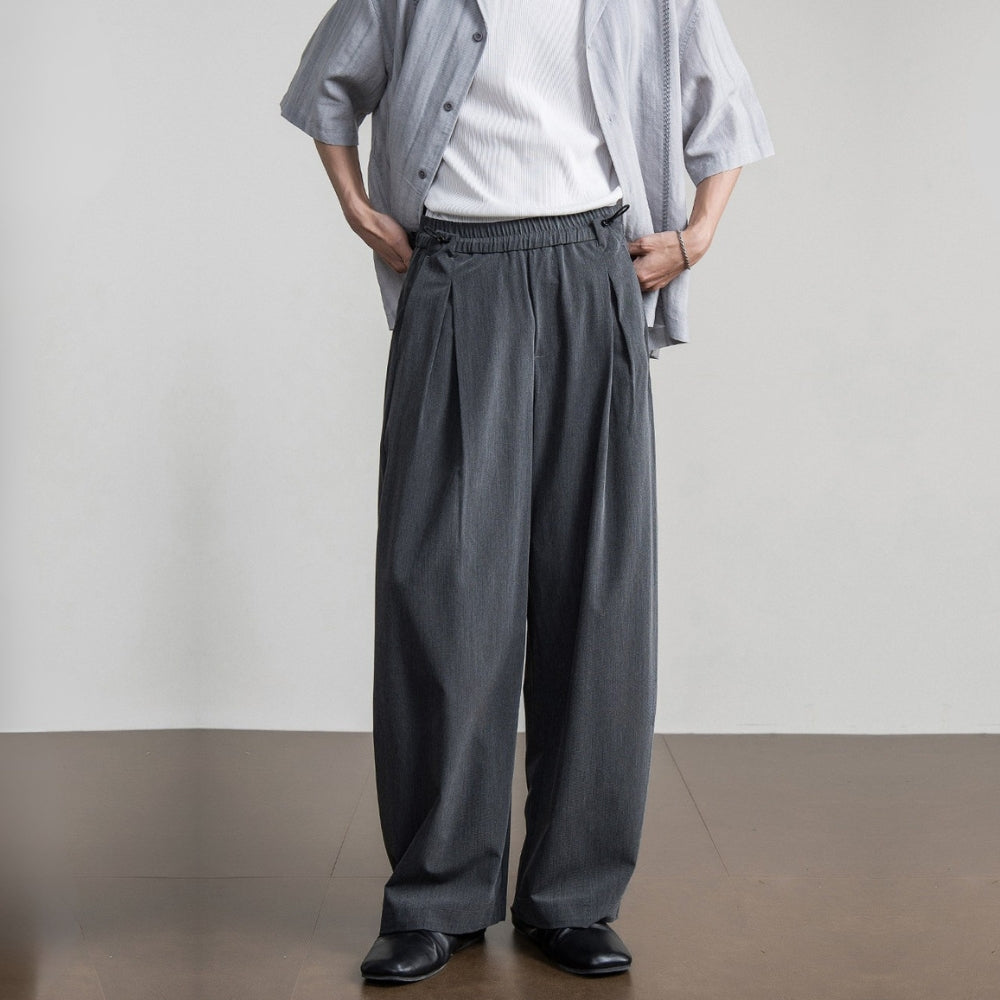 Smart Drape Wide Trousers  #FS097