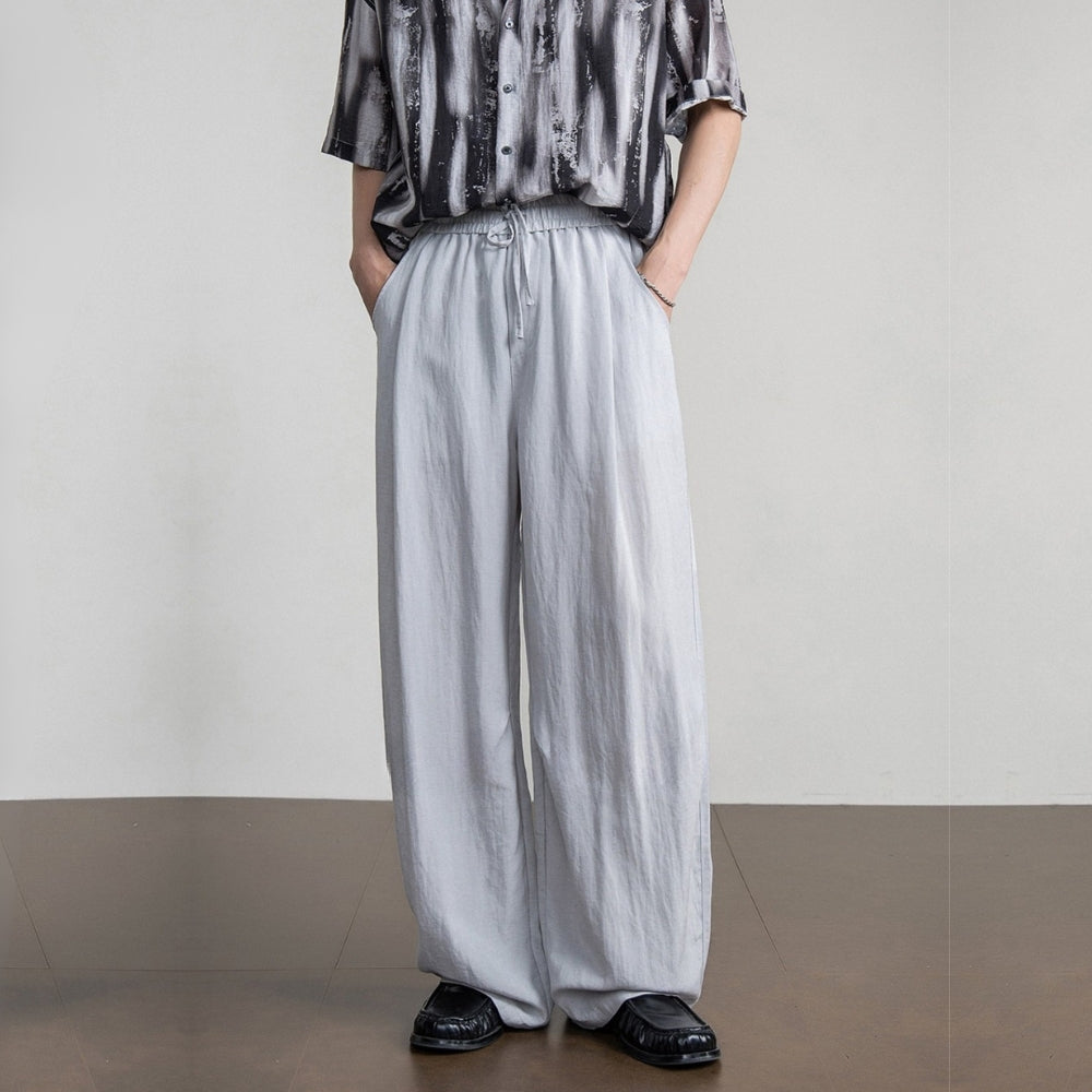 Tencel Blend Wide Drape Pants  #FS093