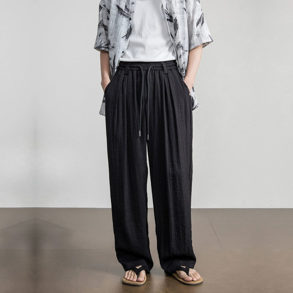 Breezy Crinkle Wide Pants  #FS106