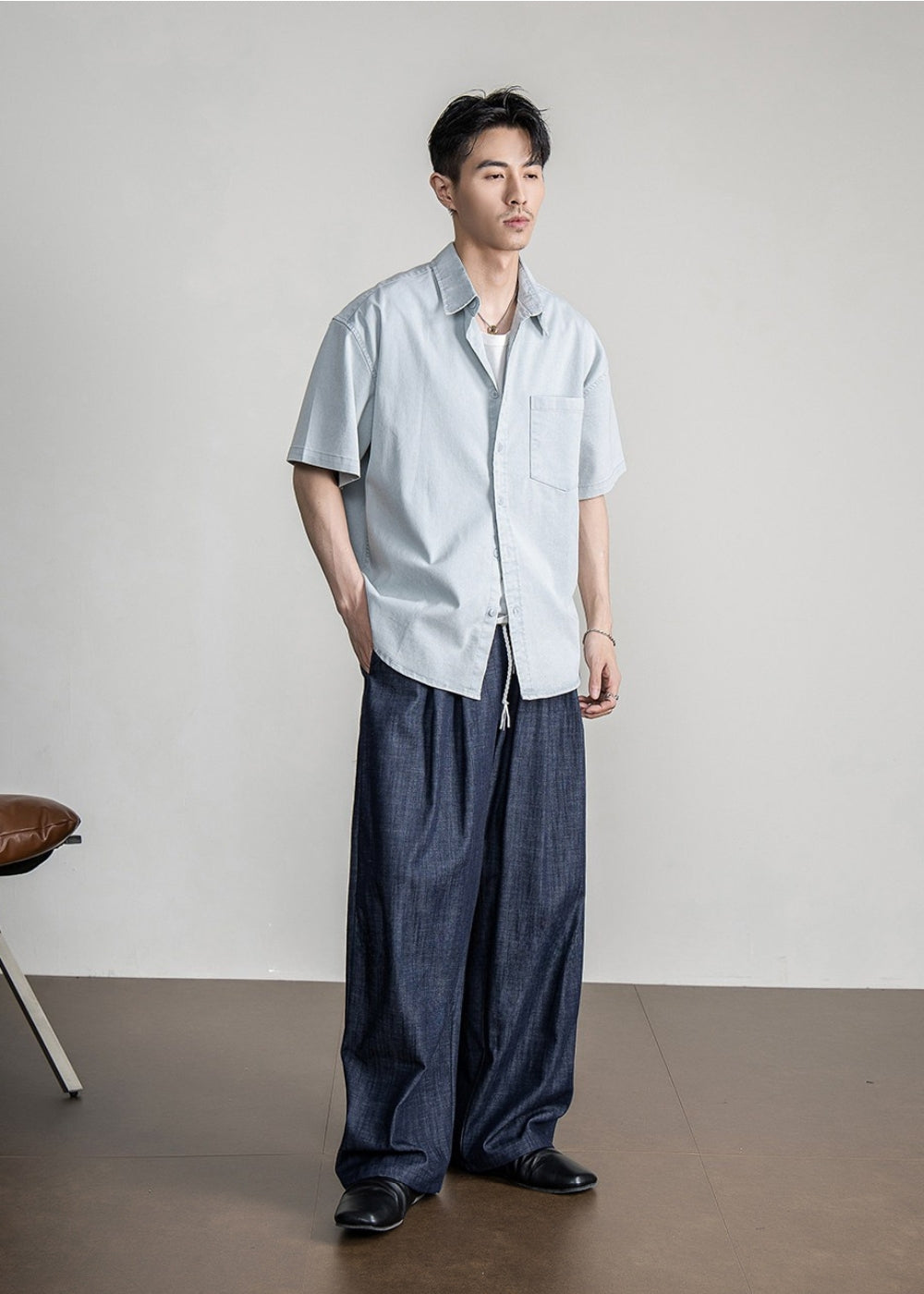 Sheen Relax Wide Pants  #FS061