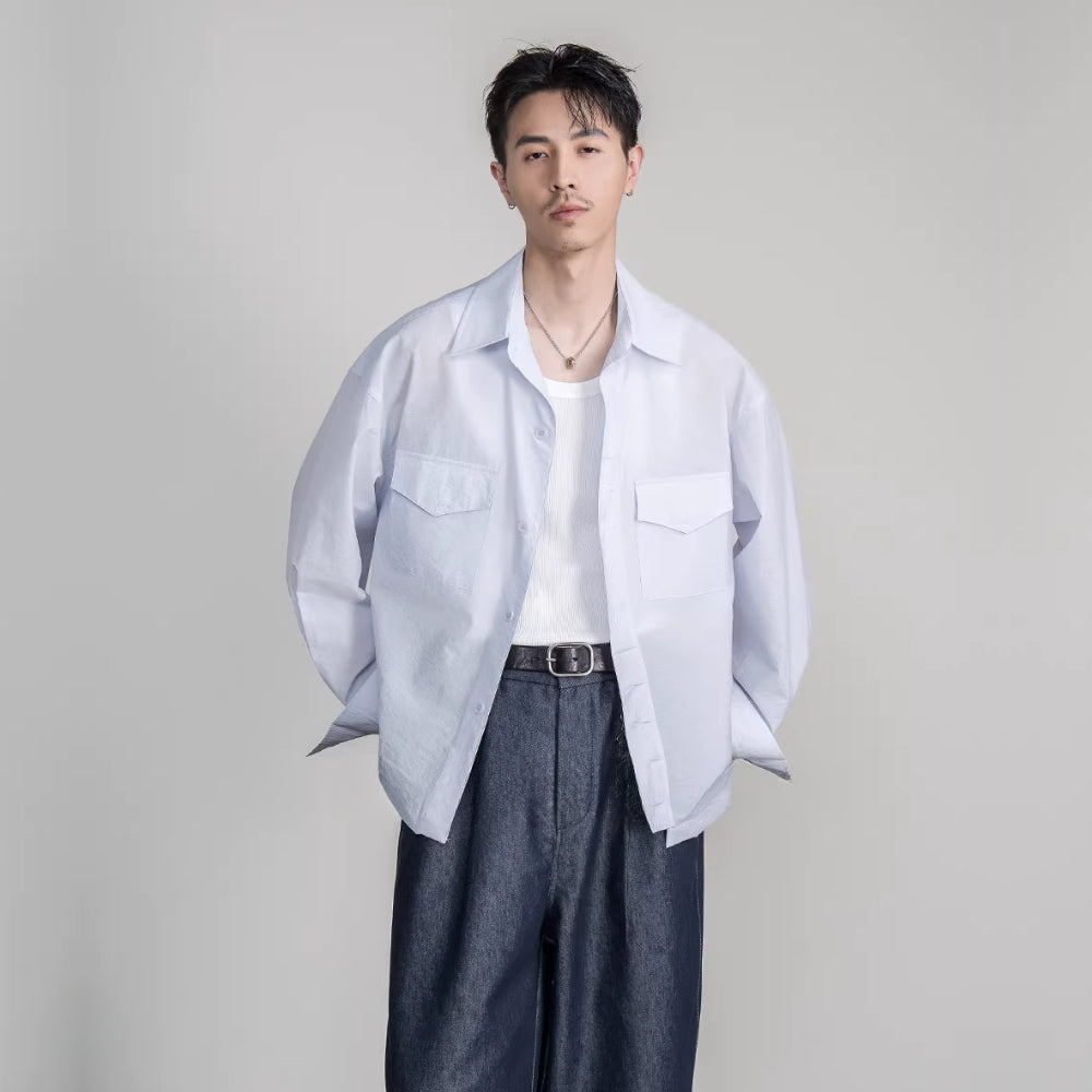 Minimal Shirt Jacket  #FS045