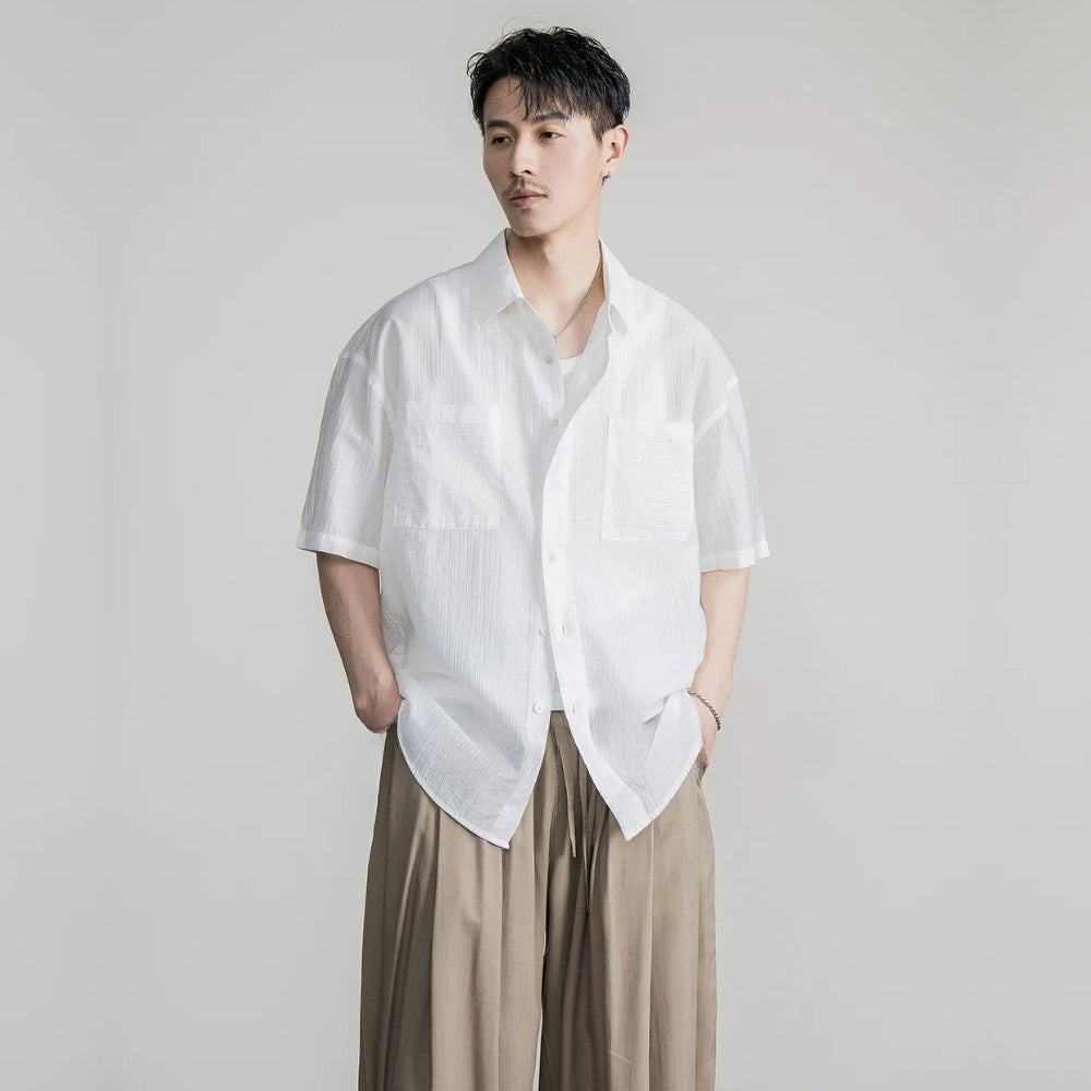 Soft Lyocell Oversized Shirt  #FS082