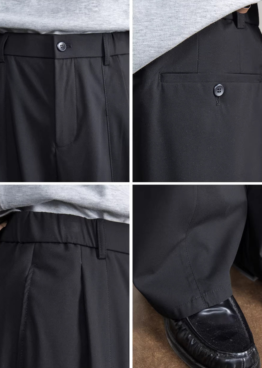 Cotton Ease Wide Trousers  #FS040