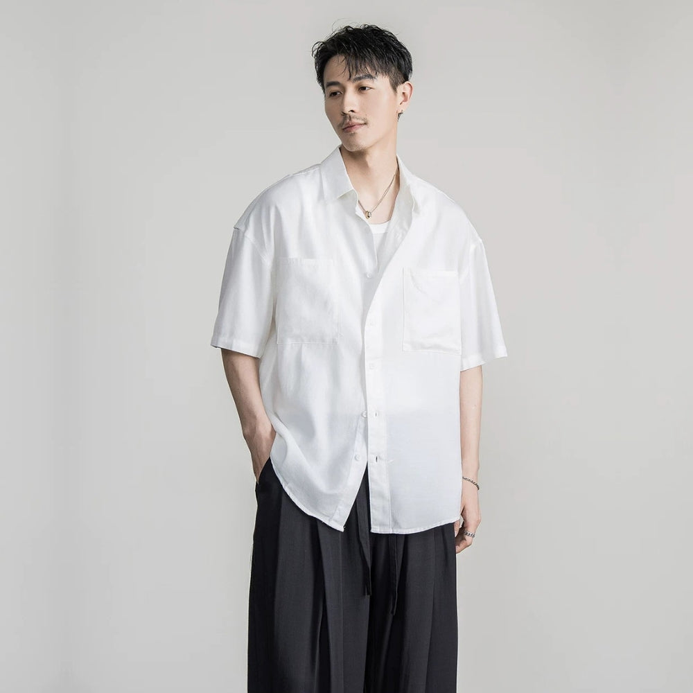 Fluid Lyocell Loose Shirt  #FS095