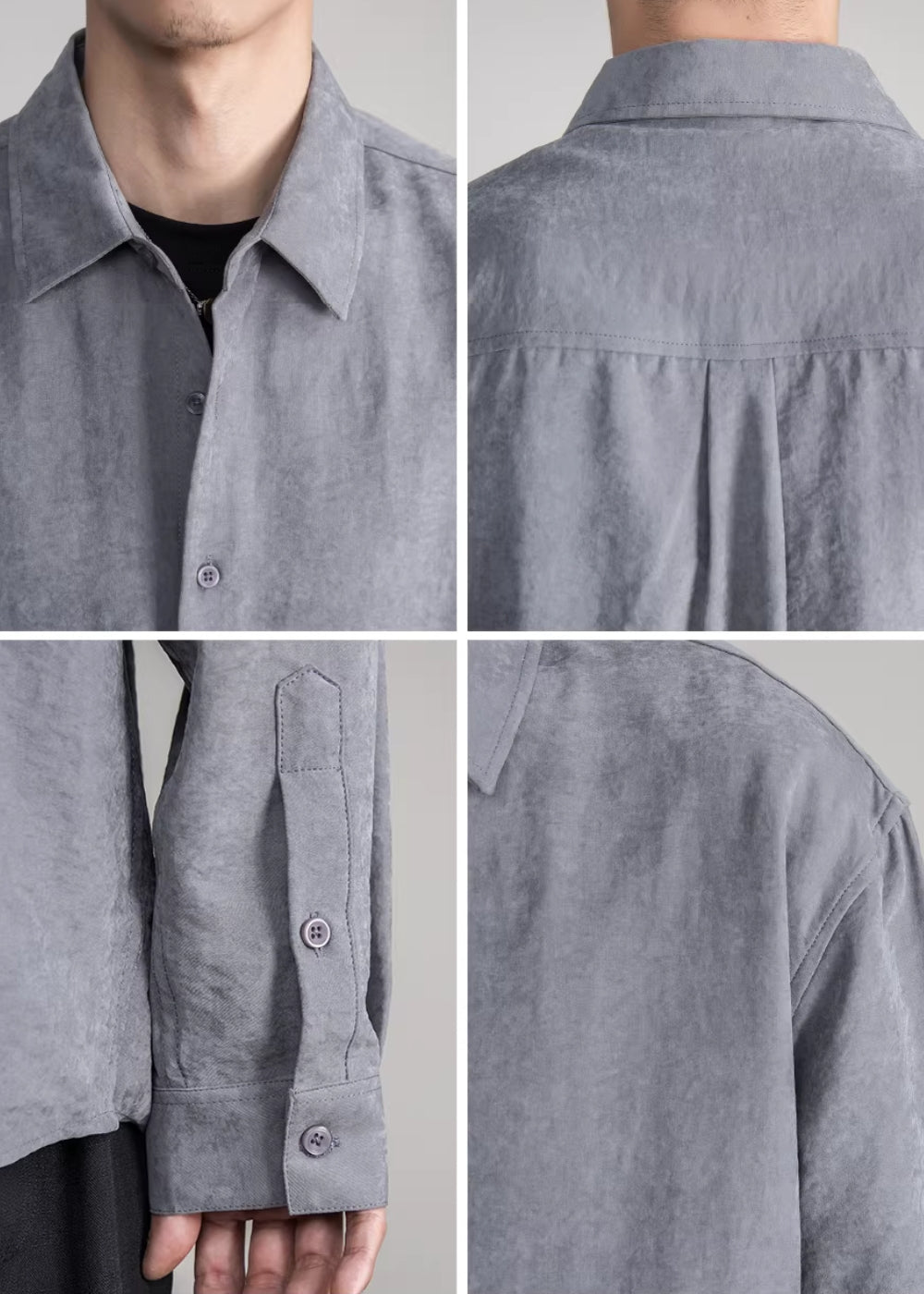 Smooth Matte Loose Shirt  #FS032