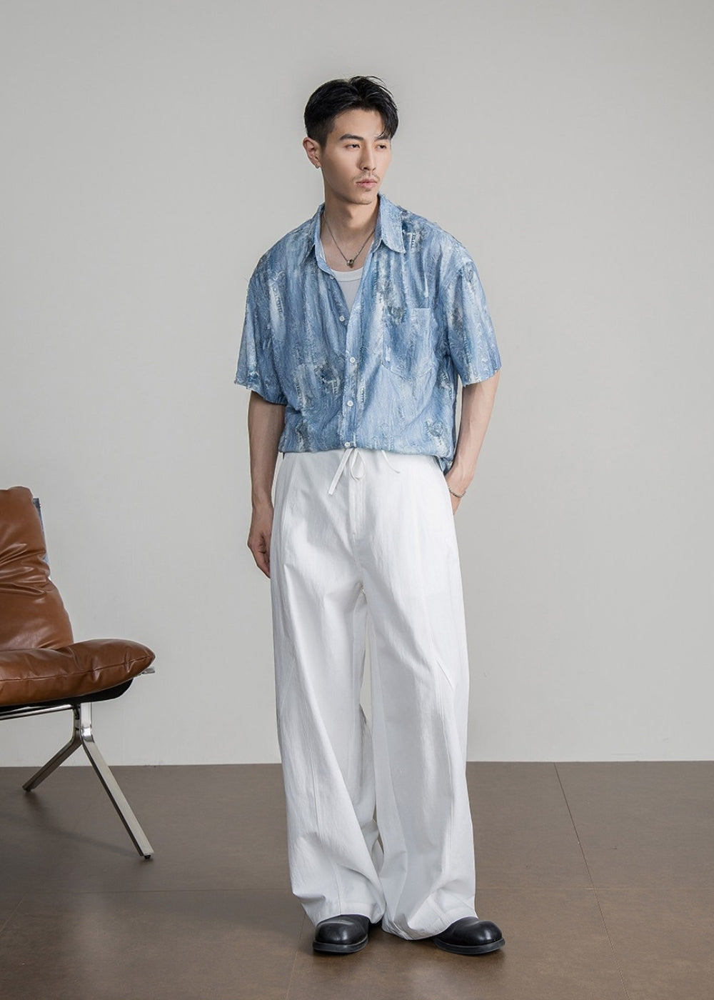 Art Tie-Dye Jacquard Shirt  #FS090