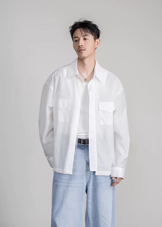 Minimal Shirt Jacket  #FS045