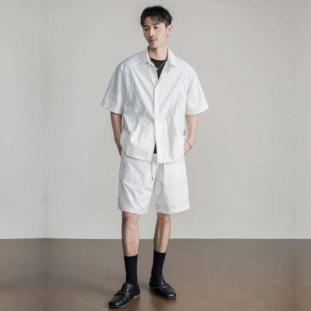 Cotton Stitch Short Set  #FS074