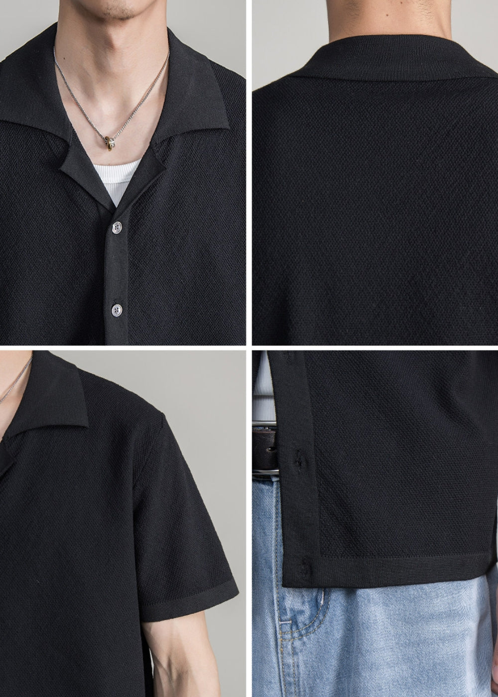 Smooth Cuban Drop Shirt  #FS071