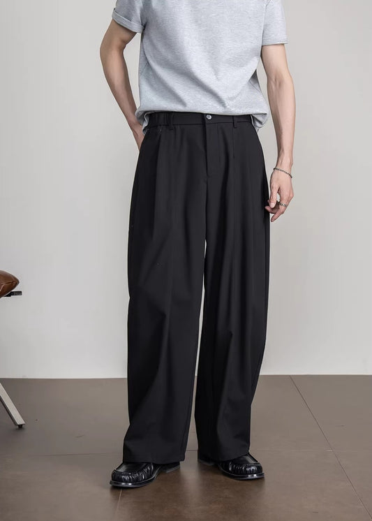 Cotton Ease Wide Trousers  #FS040