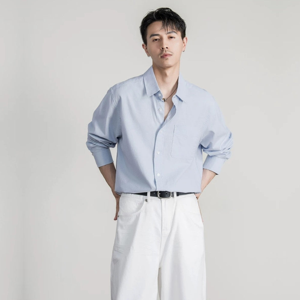 Calm Linen Loose Shirt  #FS055