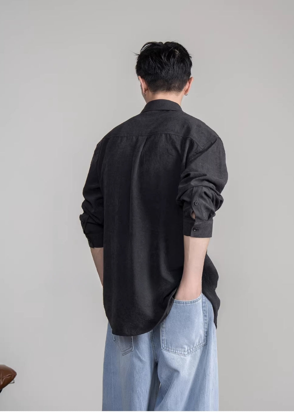Smooth Matte Loose Shirt  #FS032