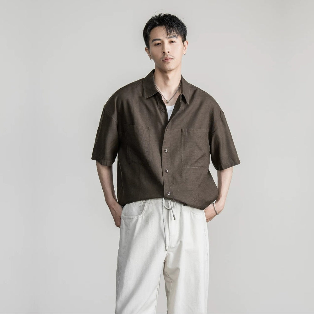 Fluid Lyocell Loose Shirt  #FS095