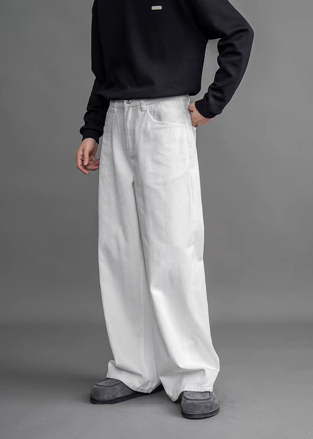 Wide Drape Denim  #FS027