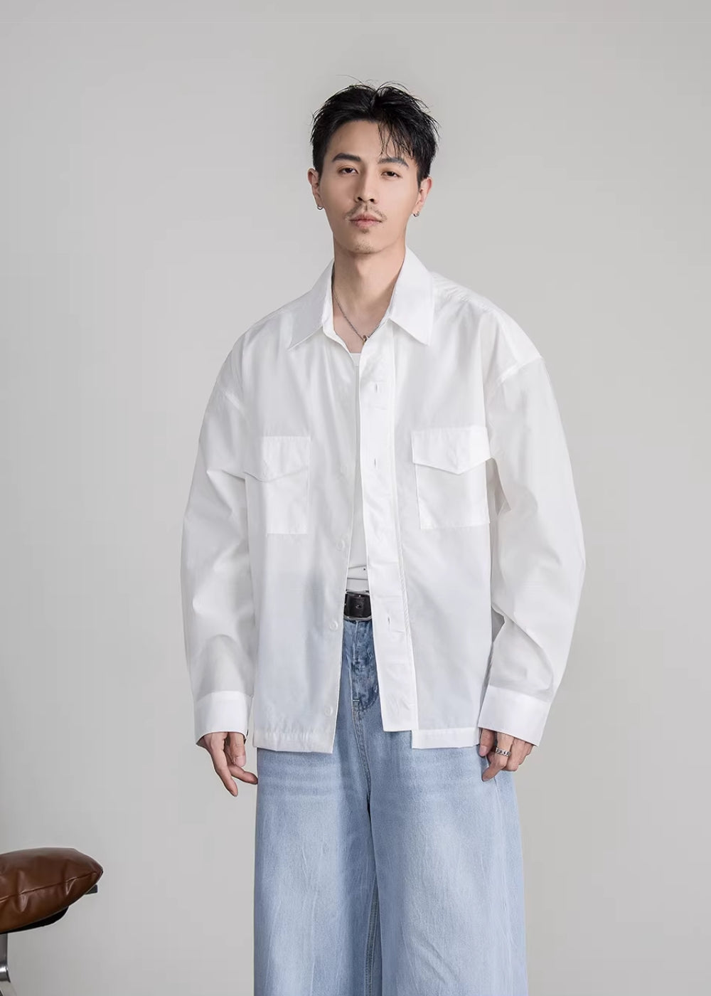 Minimal Shirt Jacket  #FS045