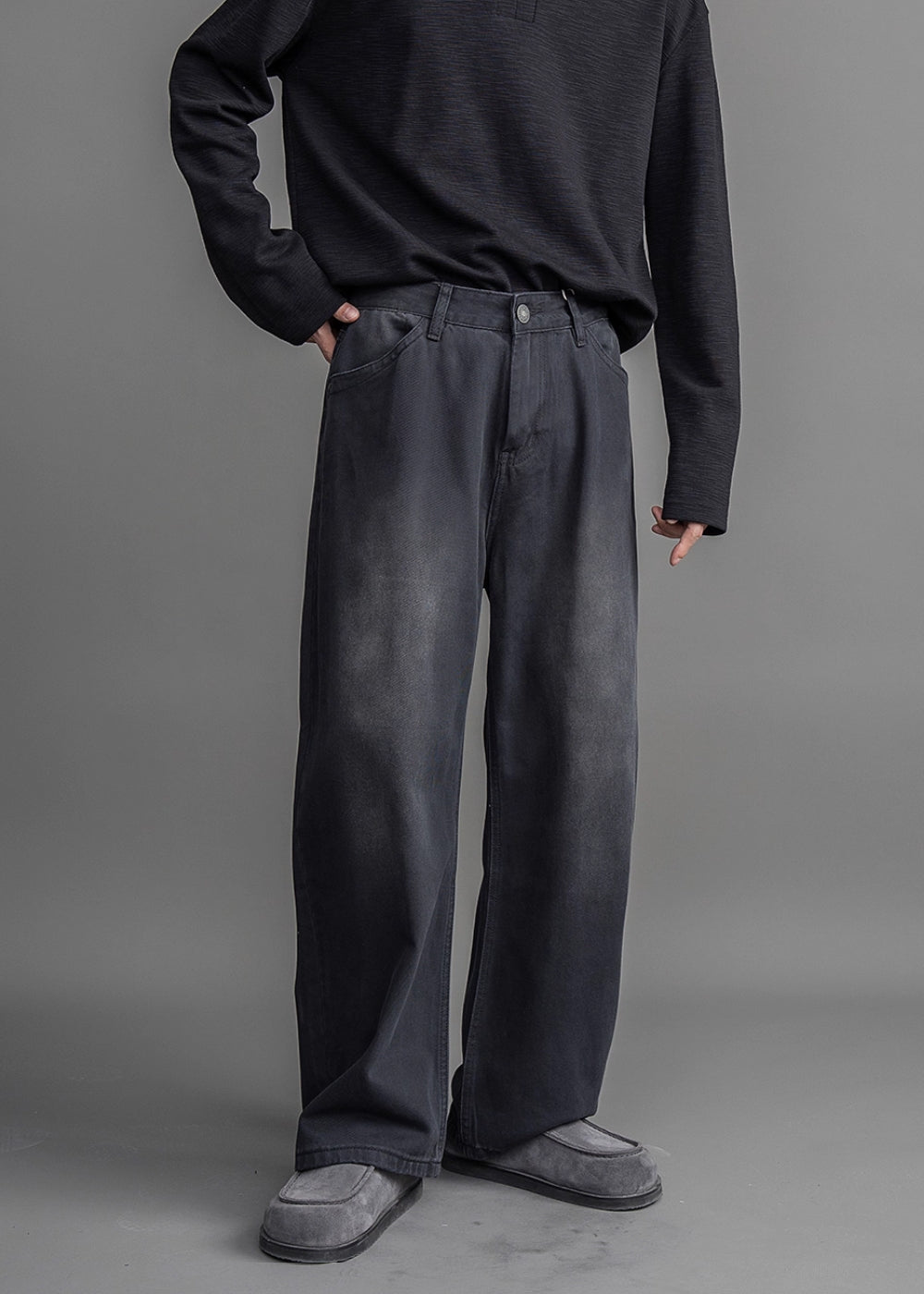 Matte Fade Wide Denim  #FS009